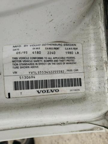 Photo 10 from auction – 1995 VOLVO 850 with VIN YV1LS5534S2255582