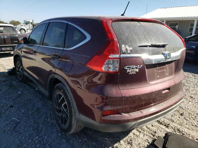 Photo 3 from auction – 2016 HONDA CR-V SE with VIN 2HKRM3H46GH533522