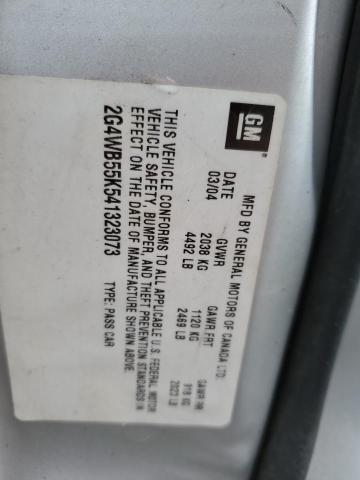 Photo 10 from auction – 2004 BUICK REGAL LS with VIN 2G4WB55K541323073