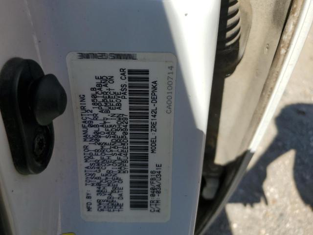 Photo 10 from auction – 2013 TOYOTA COROLLA BA with VIN 5YFBU4EE5DP094297