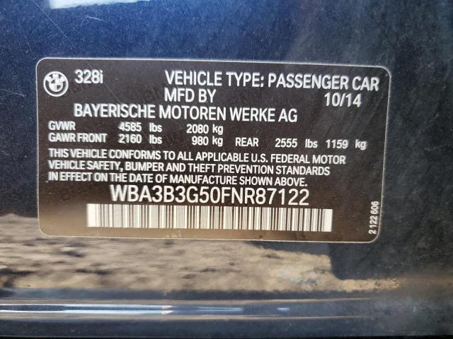 Photo 10 from auction – 2015 BMW 328 XI with VIN WBA3B3G50FNR87122