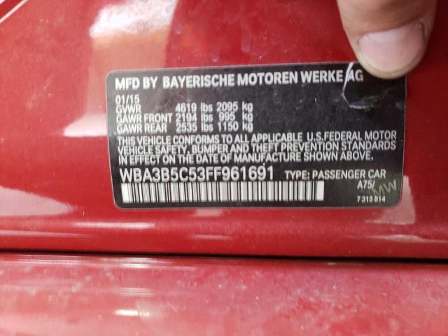 Photo 10 from auction – 2015 BMW 328 XI SUL with VIN WBA3B5C53FF961691