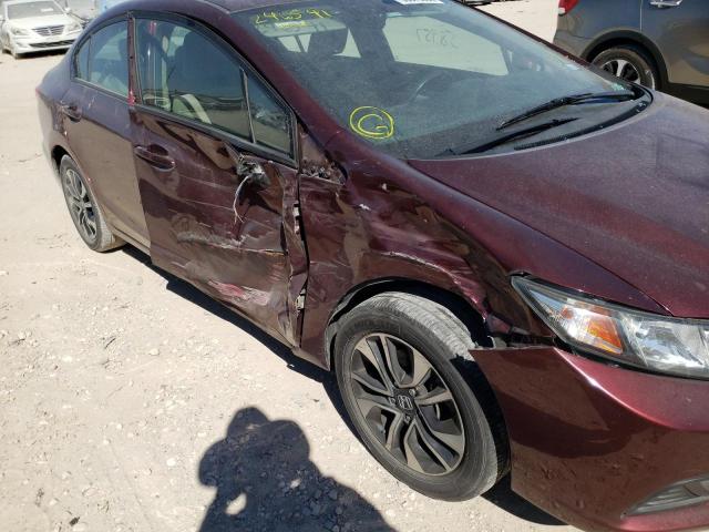 Photo 9 from auction – 2013 HONDA CIVIC EX with VIN 19XFB2F89DE246541