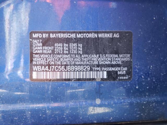 Photo 10 from auction – 2018 BMW 440XI GRAN with VIN WBA4J7C56JBB98829