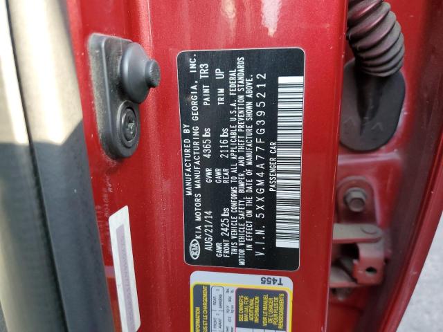 Photo 10 from auction – 2015 KIA OPTIMA LX with VIN 5XXGM4A77FG395212