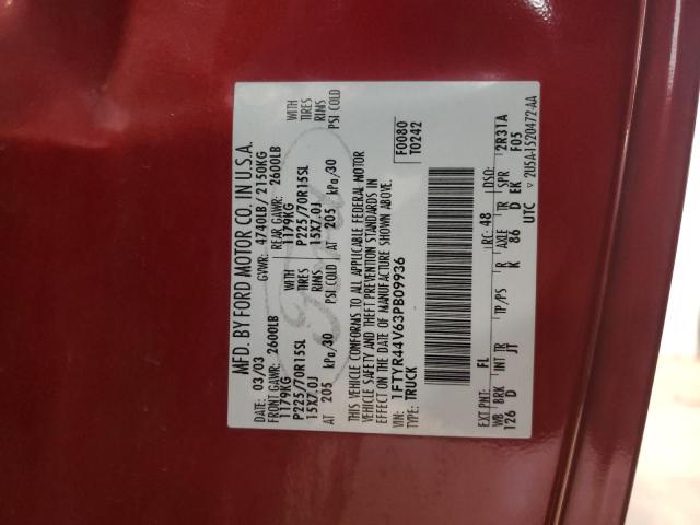 صورة رقم 10 من المزاد - 2003 FORD RANGER SUP مع VIN 1FTYR44V63PB09936