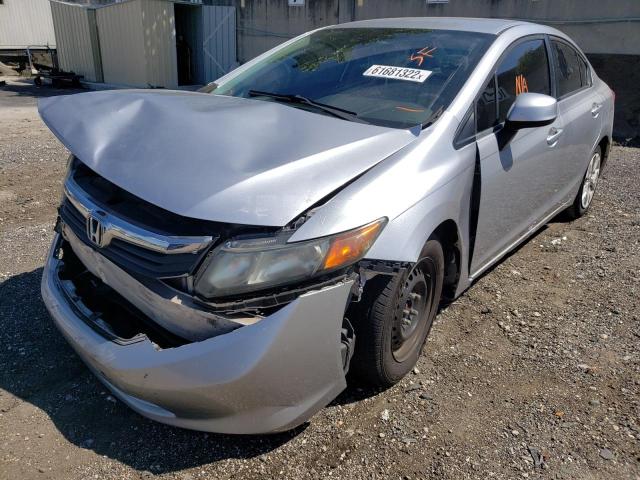 Photo 2 from auction – 2012 HONDA CIVIC LX with VIN 19XFB2F55CE071208