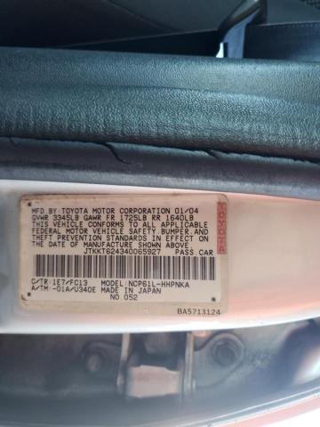 Photo 10 from auction – 2004 TOYOTA SCION XA with VIN JTKKT624340065927