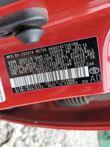 Photo 10 from auction – 2015 TOYOTA COROLLA L with VIN 2T1BURHE9FC367348