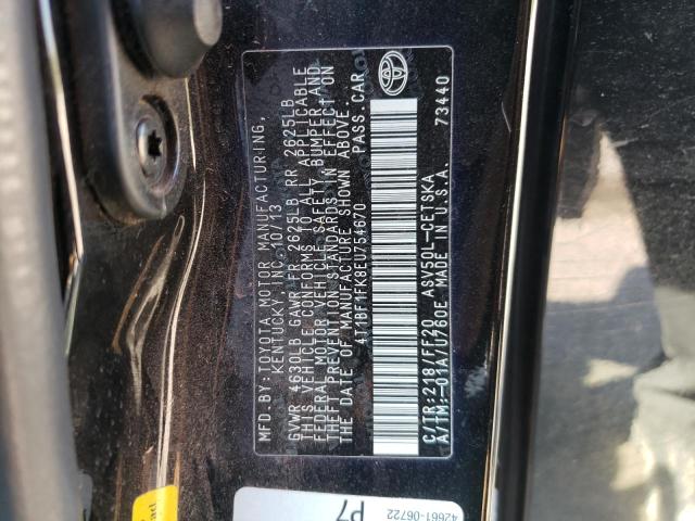 Photo 10 from auction – 2014 TOYOTA CAMRY L with VIN 4T1BF1FK8EU754670