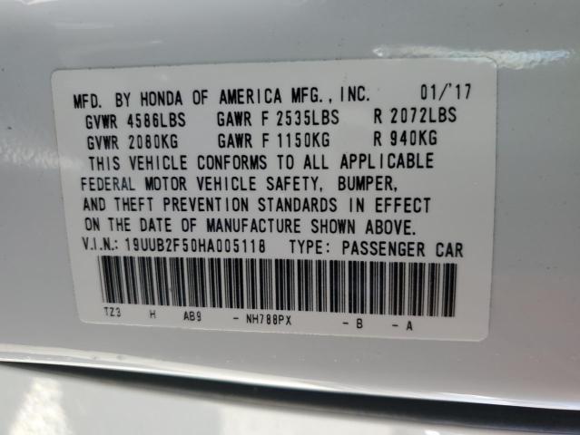 Photo 10 from auction – 2017 ACURA TLX TECH with VIN 19UUB2F50HA005118
