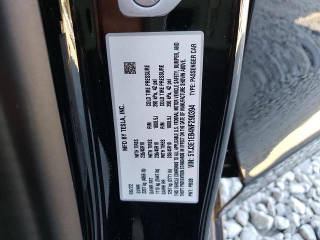 Photo 10 from auction – 2022 TESLA MODEL 3 with VIN 5YJ3E1EB4NF290394