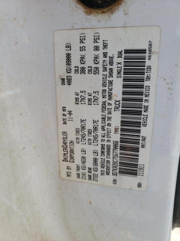 Photo 10 from auction – 2005 DODGE RAM 2500 S with VIN 3D7KR28C75G770066