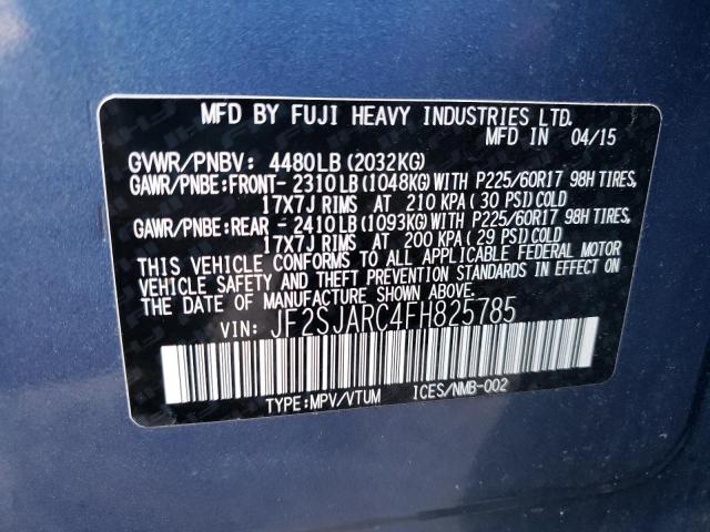 Photo 10 from auction – 2015 SUBARU FORESTER 2 with VIN JF2SJARC4FH825785