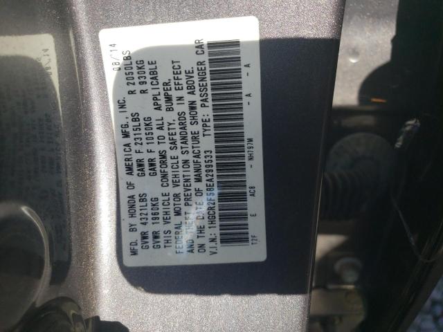 Photo 10 from auction – 2014 HONDA ACCORD SPO with VIN 1HGCR2F58EA299533