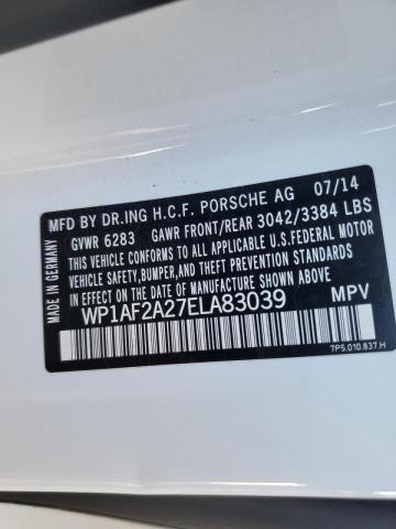 Photo 10 from auction – 2014 PORSCHE CAYENNE with VIN WP1AF2A27ELA83039