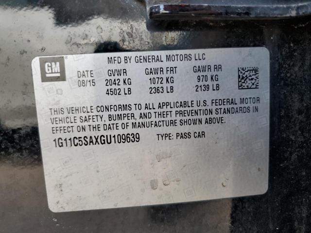 Photo 10 from auction – 2016 CHEVROLET MALIBU LIM with VIN 1G11C5SAXGU109639