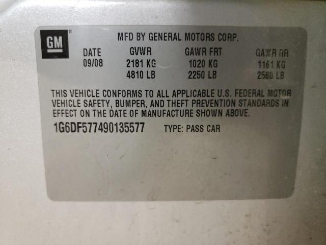 Photo 10 from auction – 2009 CADILLAC CTS with VIN 1G6DF577490135577