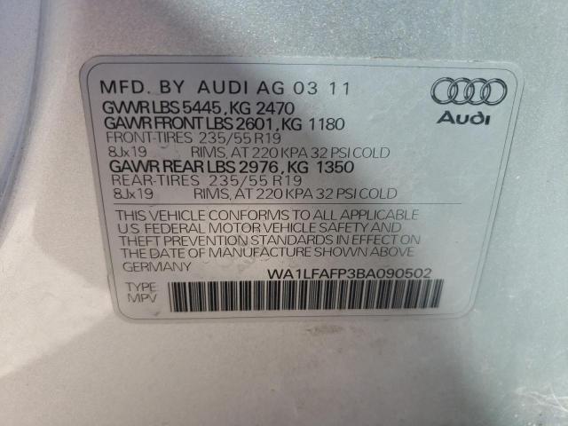 Photo 10 from auction – 2011 AUDI Q5 PREMIUM with VIN WA1LFAFP3BA090502