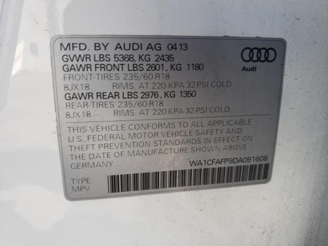 Zdjęcie 10 z aukcji – 2013 AUDI Q5 PREMIUM z VIN WA1CFAFP9DA091608
