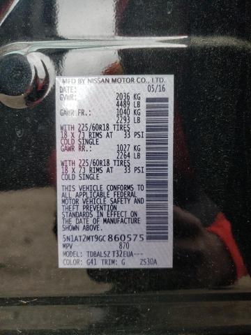 Photo 10 from auction – 2016 NISSAN ROGUE S with VIN 5N1AT2MT9GC860575
