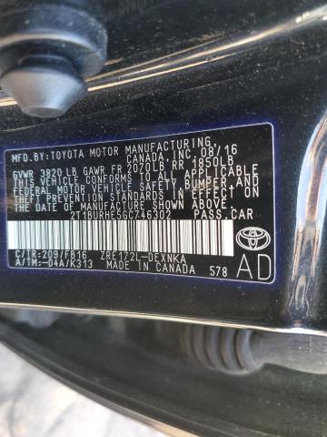 Photo 10 from auction – 2016 TOYOTA COROLLA L with VIN 2T1BURHE5GC746302