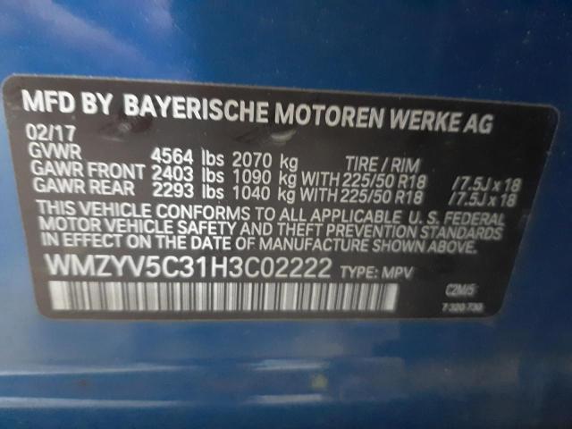 Photo 10 from auction – 2017 MINI COOPER COU with VIN WMZYV5C31H3C02222