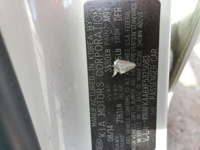 Photo 10 from auction – 2015 KIA FORTE LX with VIN KNAFK4A6XF5325083