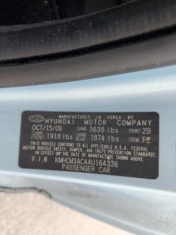 Photo 10 from auction – 2010 HYUNDAI ACCENT BLU with VIN KMHCM3AC4AU164336
