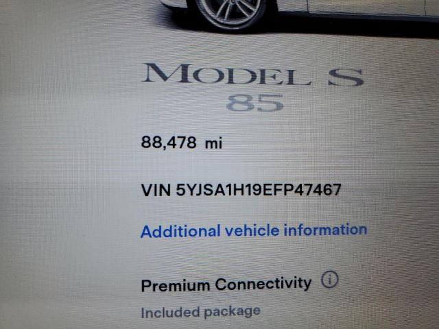 Photo 8 from auction – 2014 TESLA MODEL S with VIN 5YJSA1H19EFP47467