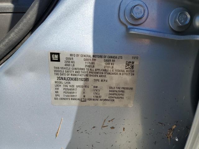 Photo 10 from auction – 2014 CHEVROLET EQUINOX LT with VIN 2GNALCEK9E6192385