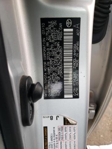 Photo 10 from auction – 2010 TOYOTA PRIUS with VIN JTDKN3DU7A0205857