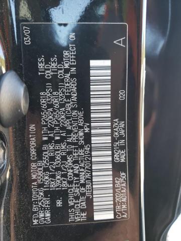 Photo 10 from auction – 2007 TOYOTA 4RUNNER LI with VIN JTEBU17R770121945