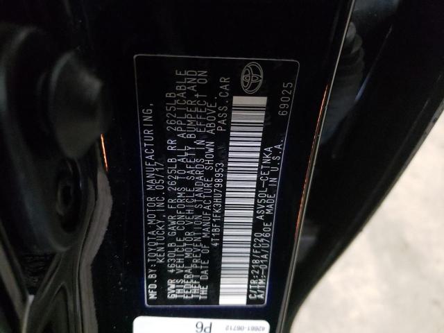 Photo 10 from auction – 2017 TOYOTA CAMRY LE with VIN 4T1BF1FK3HU798953