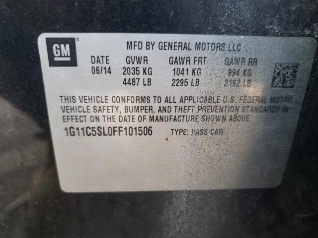Photo 10 from auction – 2015 CHEVROLET MALIBU 1LT with VIN 1G11C5SL0FF101506