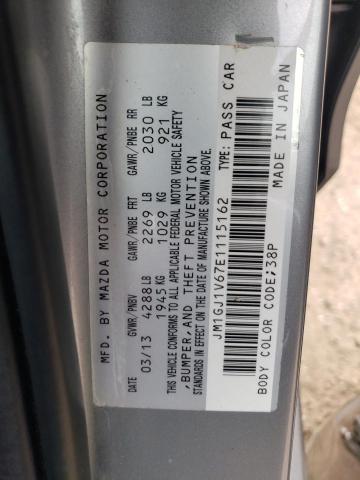 Photo 10 from auction – 2014 MAZDA 6 TOURING with VIN JM1GJ1V67E1115162