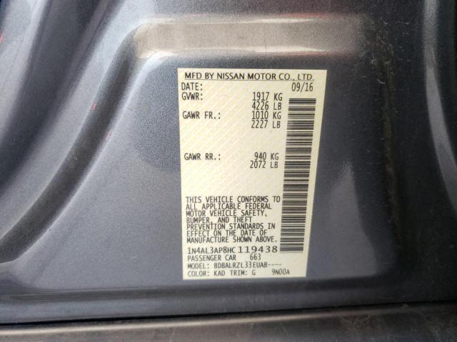 Photo 10 from auction – 2017 NISSAN ALTIMA 2.5 with VIN 1N4AL3AP8HC119438