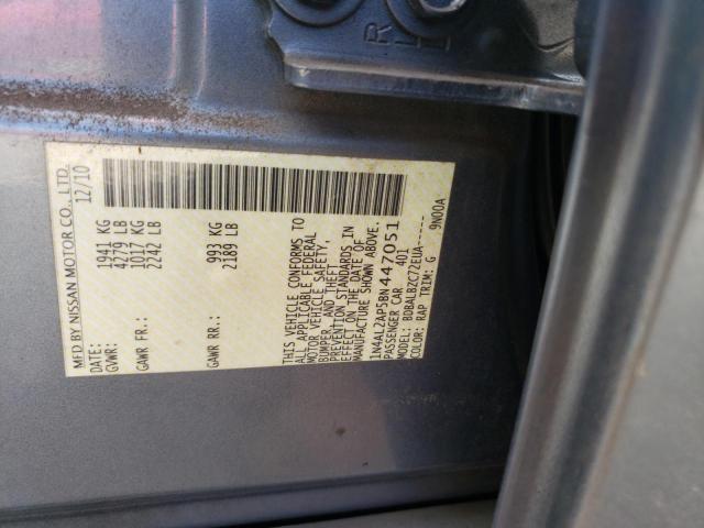 Photo 10 from auction – 2011 NISSAN ALTIMA BAS with VIN 1N4AL2AP5BN447051