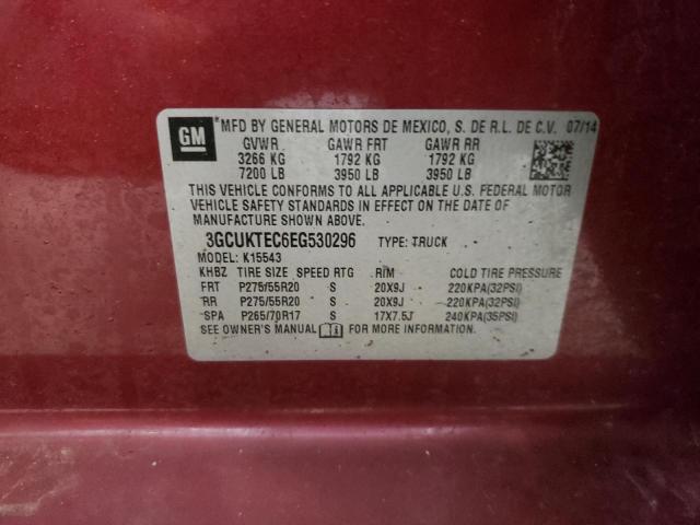 Photo 10 from auction – 2014 CHEVROLET 1500 with VIN 3GCUKTEC6EG530296