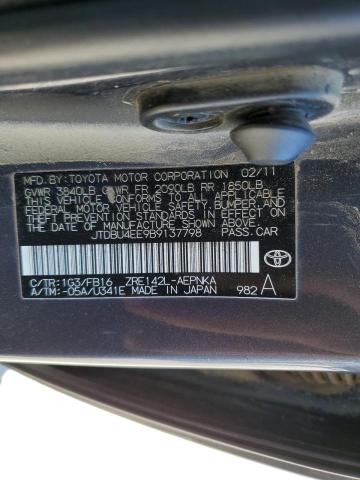 Photo 10 from auction – 2011 TOYOTA COROLA with VIN JTDBU4EE9B9137798