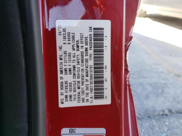 Photo 10 from auction – 2013 HONDA ACCORD LX- with VIN 1HGCT1B33DA016793