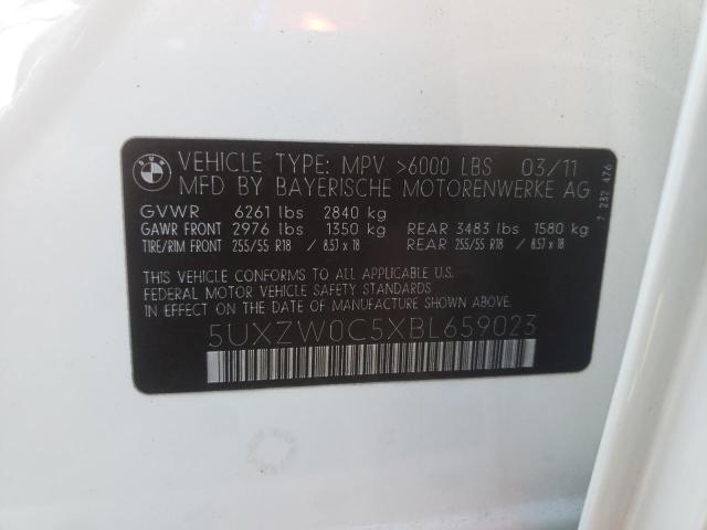 Photo 10 from auction – 2011 BMW X5 XDRIVE3 with VIN 5UXZW0C5XBL659023