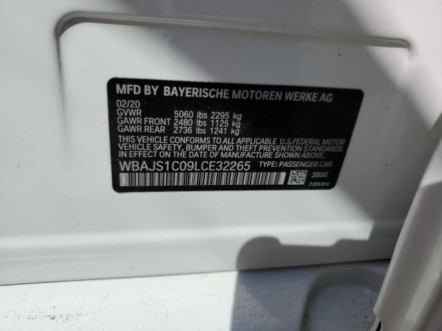 Photo 10 from auction – 2020 BMW 540 I with VIN WBAJS1C09LCE32265