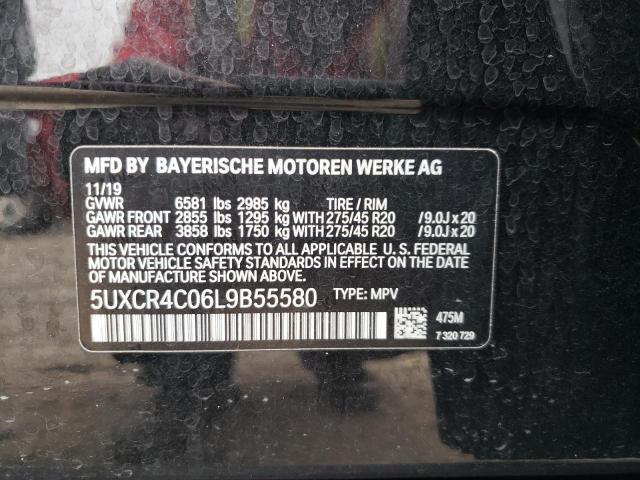 Photo 10 from auction – 2020 BMW X5 SDRIVE with VIN 5UXCR4C06L9B55580
