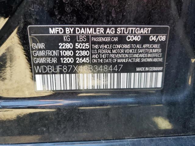 Photo 10 from auction – 2008 MERCEDES-BENZ E350 4MAT with VIN WDBUF87X48B348447