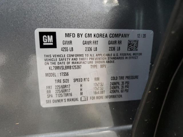 Photo 10 from auction – 2021 CHEVROLET TRAILBLAZE with VIN KL79MVSL8MB125397