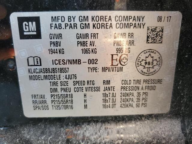 Photo 10 from auction – 2018 BUICK ENCORE PRE with VIN KL4CJASB9JB518557