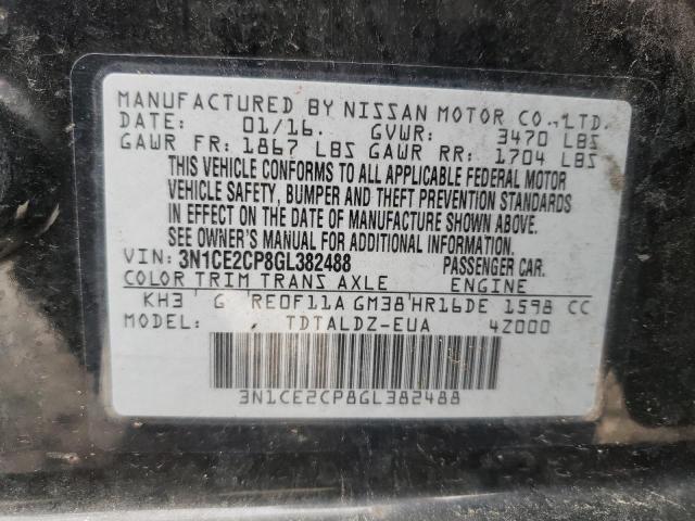 Photo 10 from auction – 2016 NISSAN VERSA NOTE with VIN 3N1CE2CP8GL382488