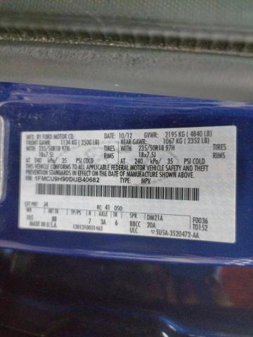 Photo 10 from auction – 2013 FORD ESCAPE SEL with VIN 1FMCU9H90DUB40682