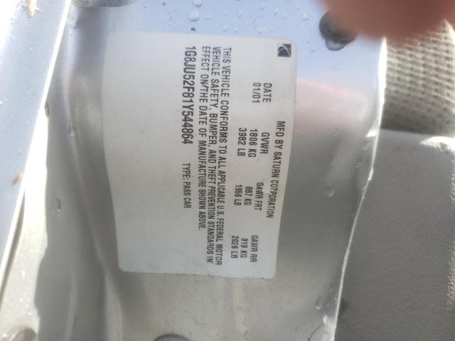 Photo 10 from auction – 2001 SATURN L200 with VIN 1G8JU52F81Y544864